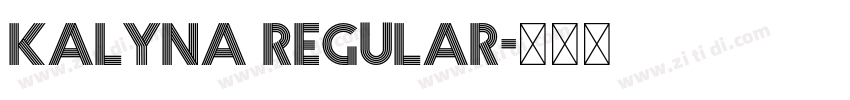 Kalyna Regular字体转换 Kalyna Regular字体转换